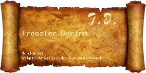 Treszler Dorina névjegykártya