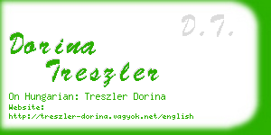 dorina treszler business card